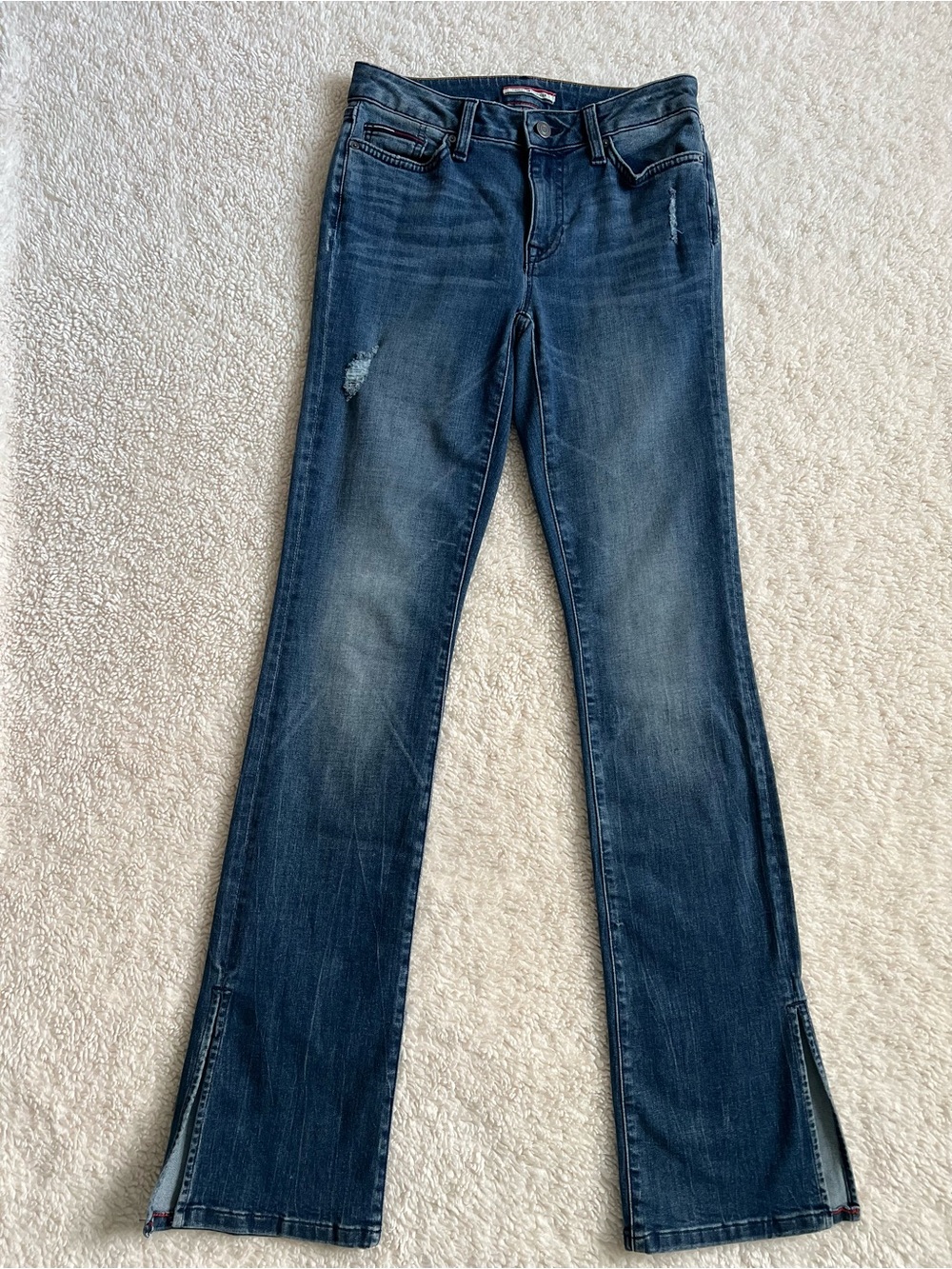 Tommy Hilfiger Straight/Bootcut Jeans with Slits Size 0